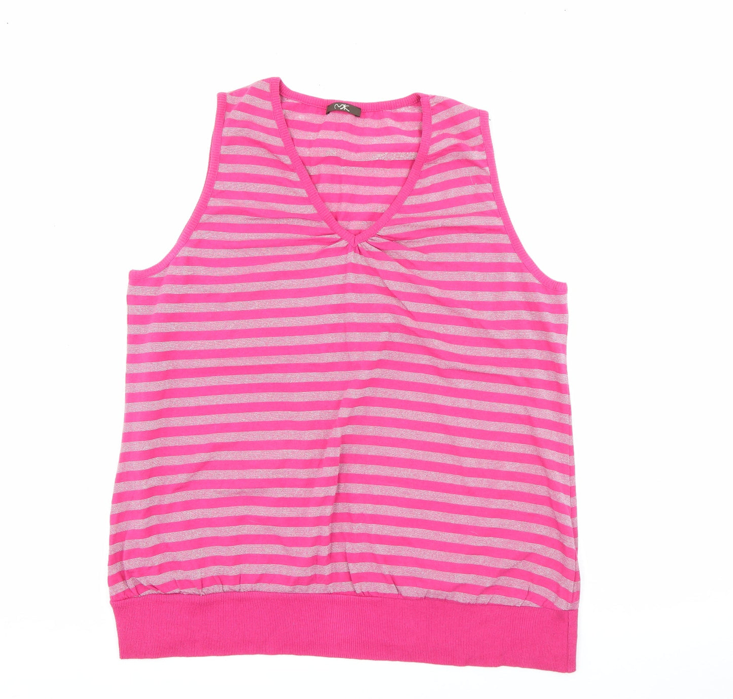 Womens UK Size 22 MK Pink Pullover Jumper