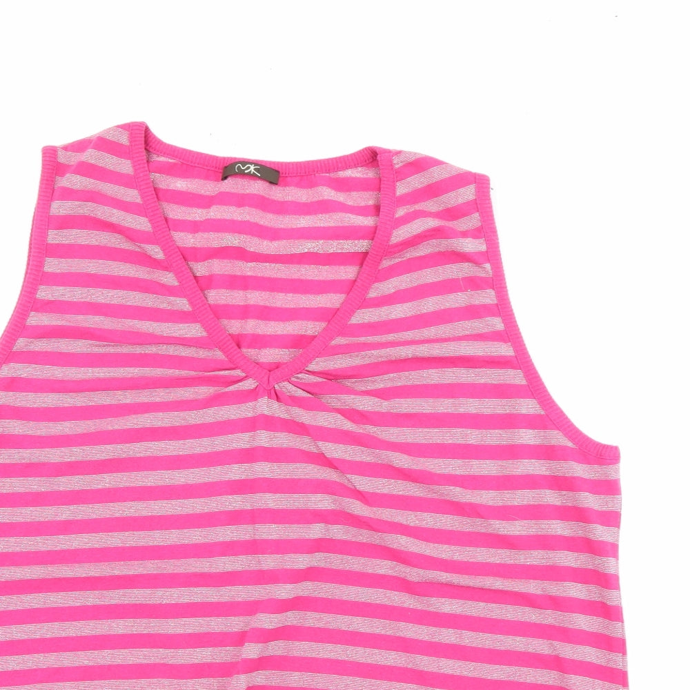 Womens UK Size 22 MK Pink Pullover Jumper