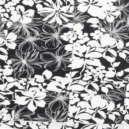 Liz Clasiborne Womens Black Floral  Jacket  Size S  Snap