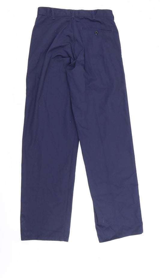 Portwest Mens Blue  Polyester Trousers  Size 30 in L33 in Regular Zip