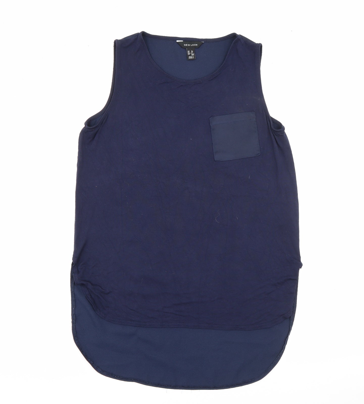 Womens UK Size 10 New Look Blue Camisole Tank