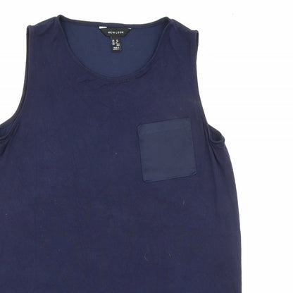 Womens UK Size 10 New Look Blue Camisole Tank