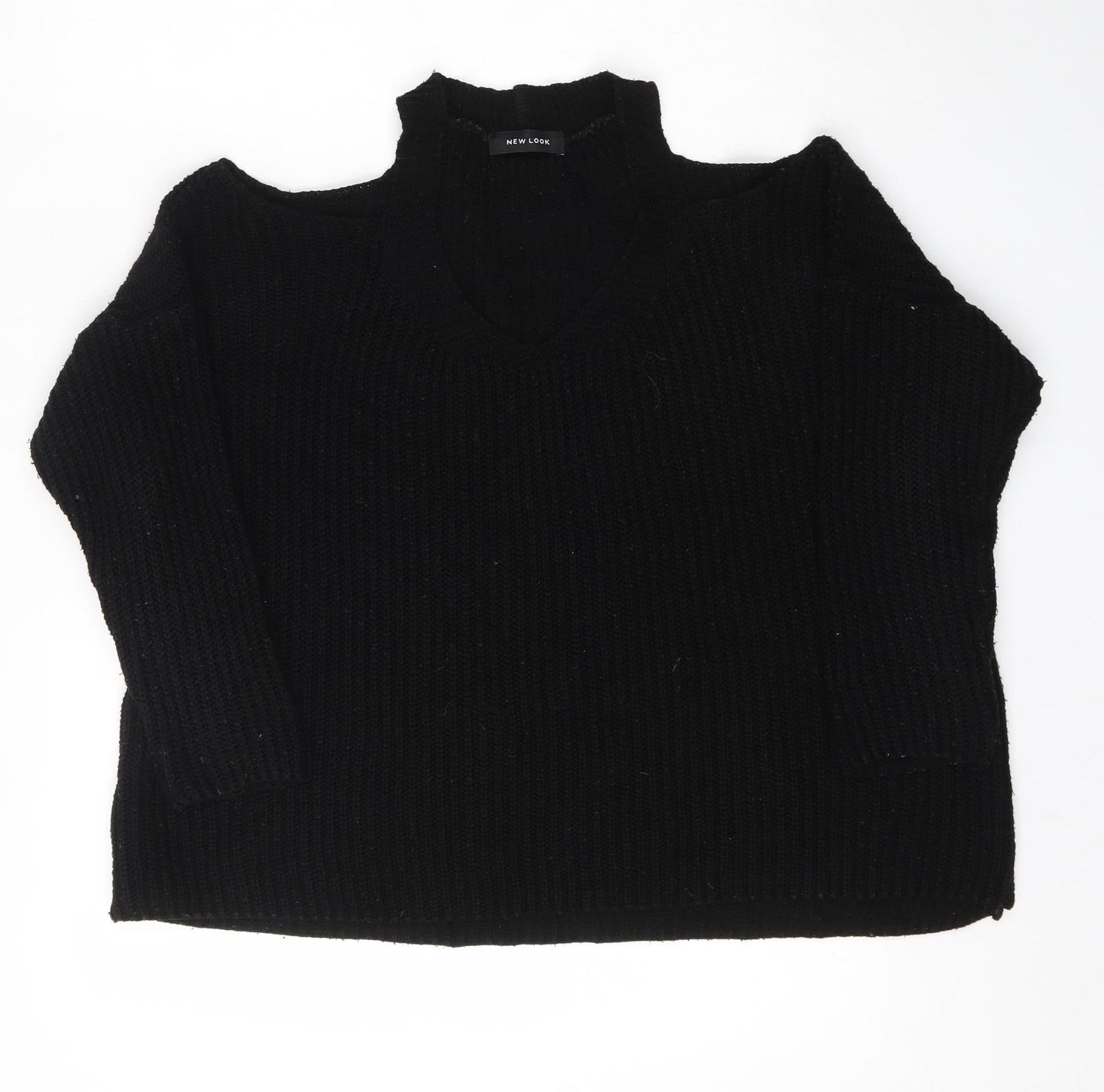Womens UK Size S New Look Black Pullover Jumper