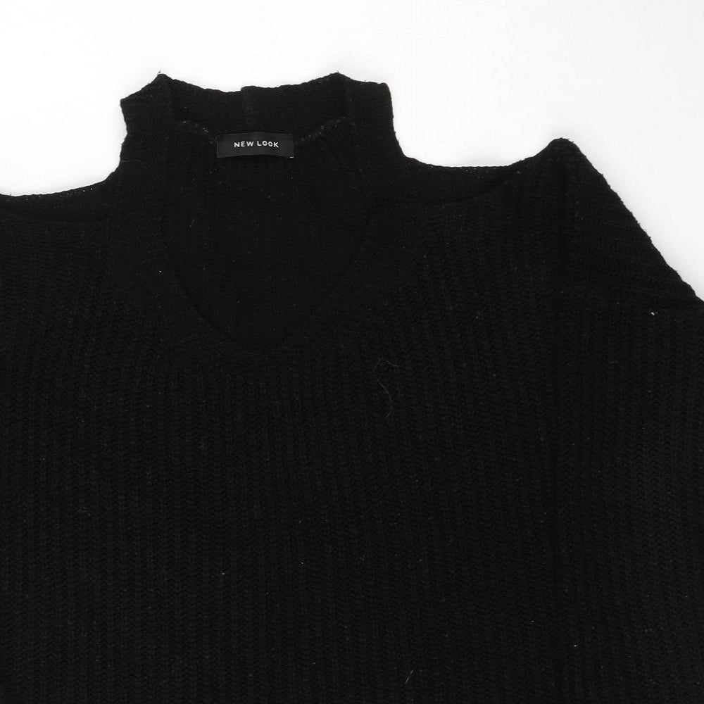 Womens UK Size S New Look Black Pullover Jumper