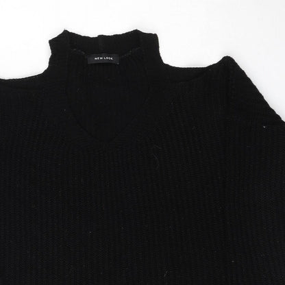 Womens UK Size S New Look Black Pullover Jumper