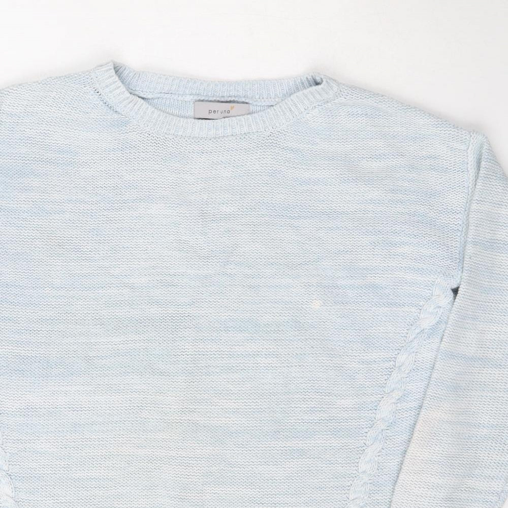 Womens UK Size 10 Per Una Blue Pullover Jumper