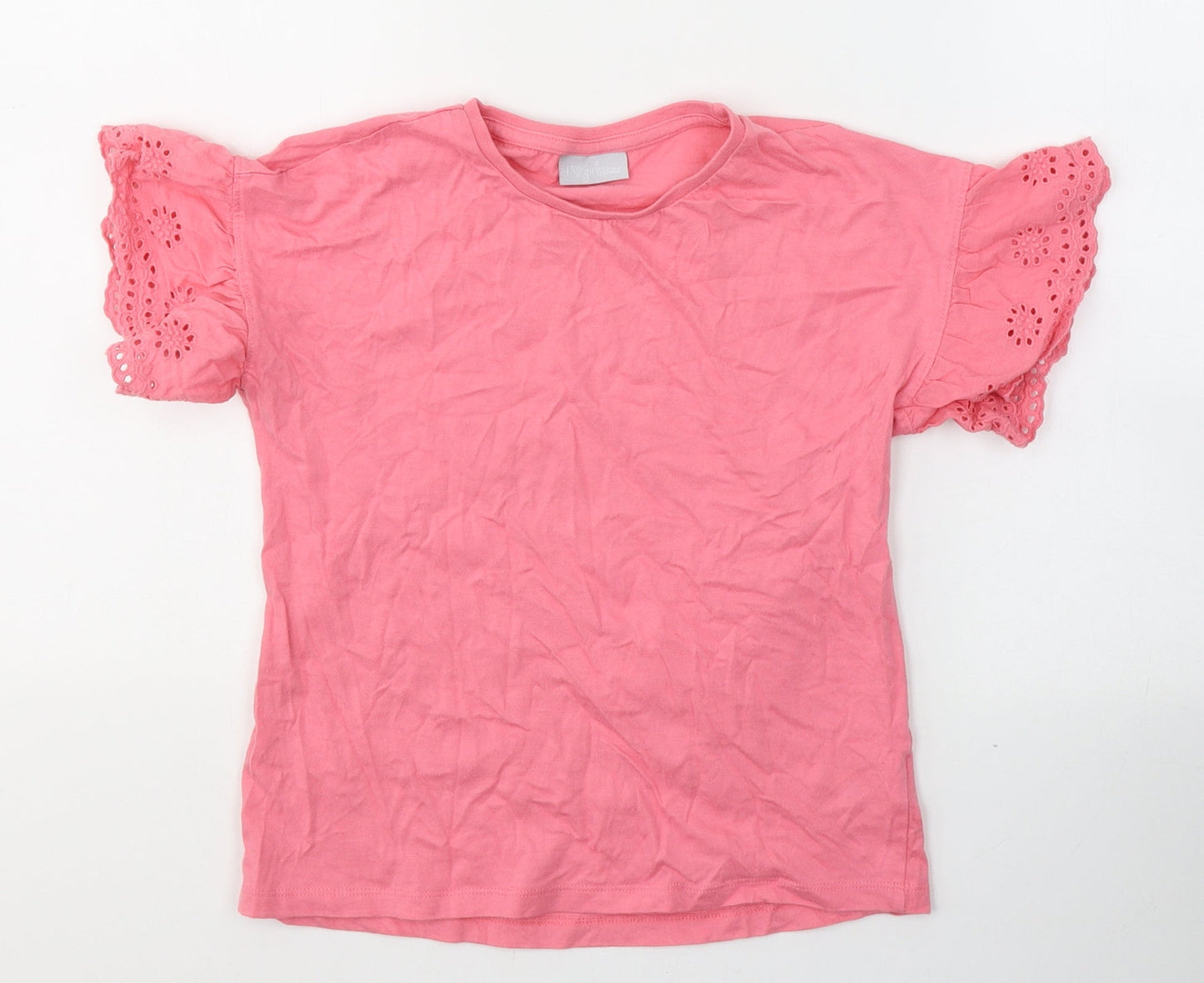I Love Girls Wear Girls Pink  Cotton Pullover T-Shirt Size 10 Years Round Neck Pullover