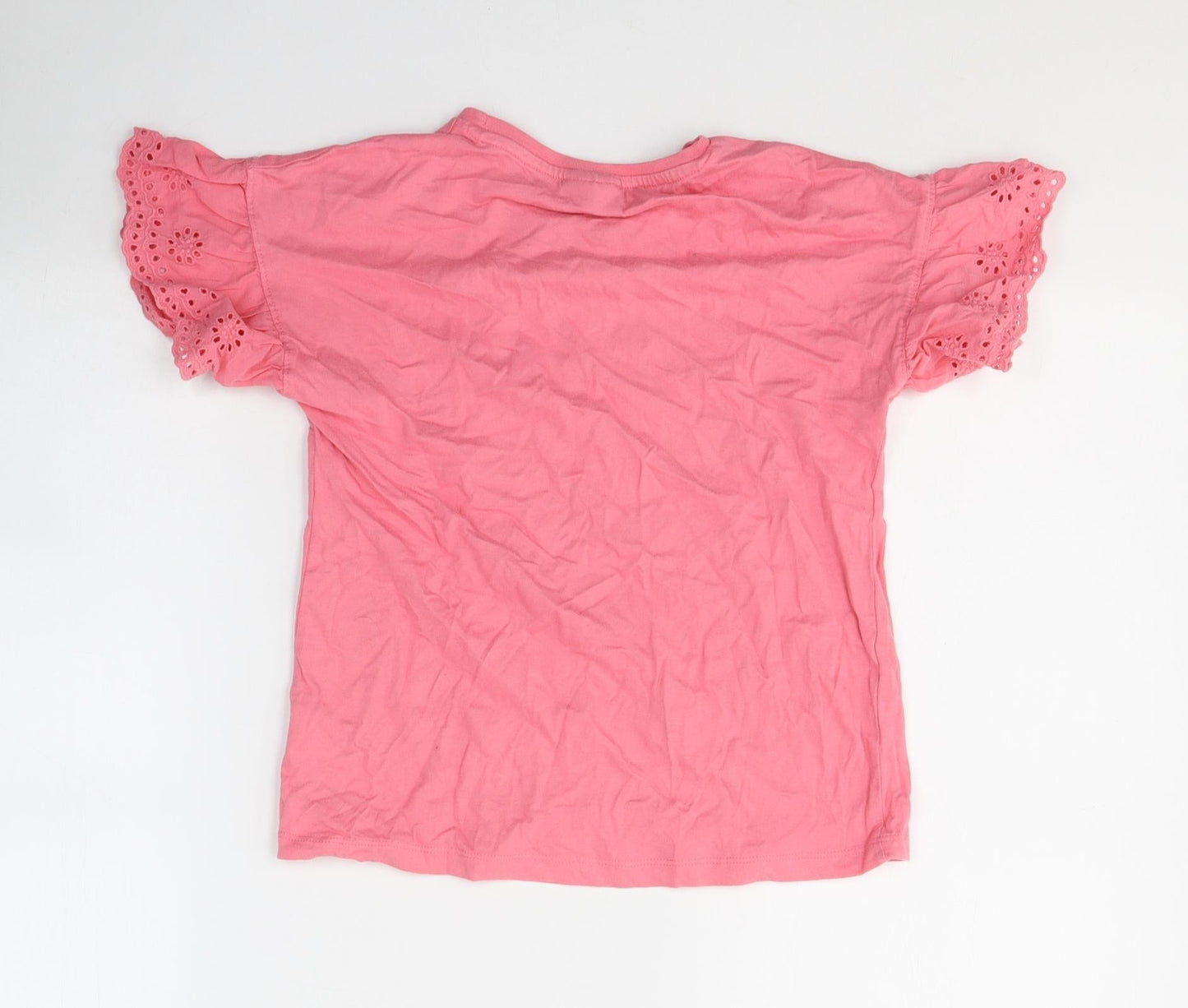 I Love Girls Wear Girls Pink  Cotton Pullover T-Shirt Size 10 Years Round Neck Pullover