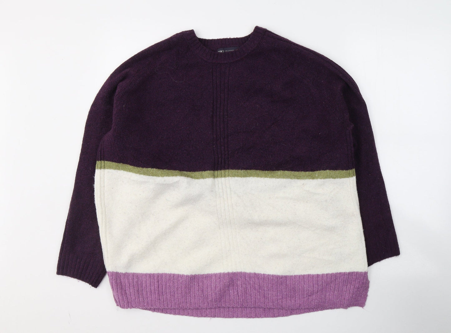 Womens UK Size XL Marks and Spencer Multicoloured Pullover Jumper