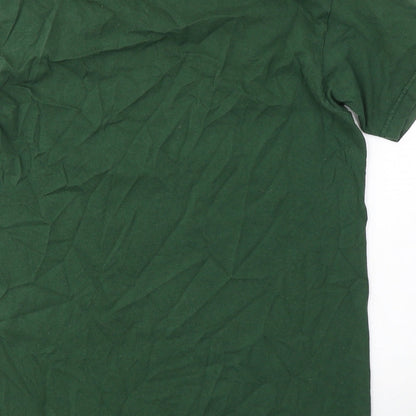 Womens UK Size 6 Daisy Street Green Basic T-Shirt