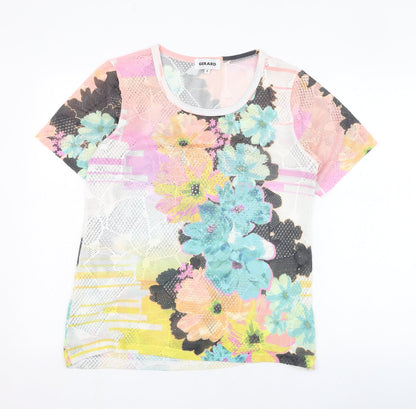 Womens UK Size S Gerard Multicoloured Basic T-Shirt