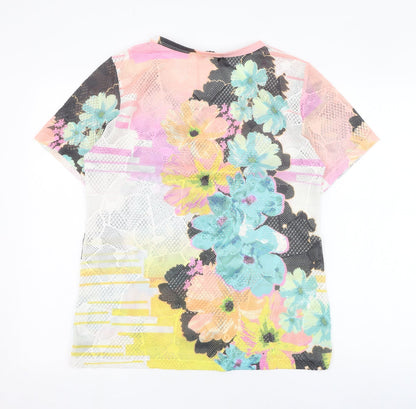 Womens UK Size S Gerard Multicoloured Basic T-Shirt