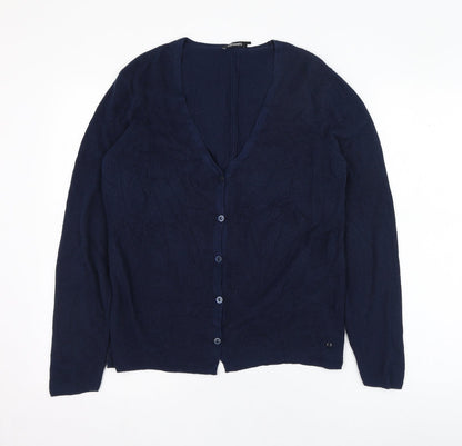 Womens UK Size 12 Olsen Blue Cardigan Jumper