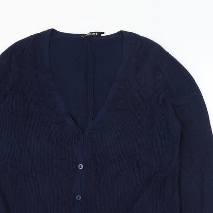 Womens UK Size 12 Olsen Blue Cardigan Jumper