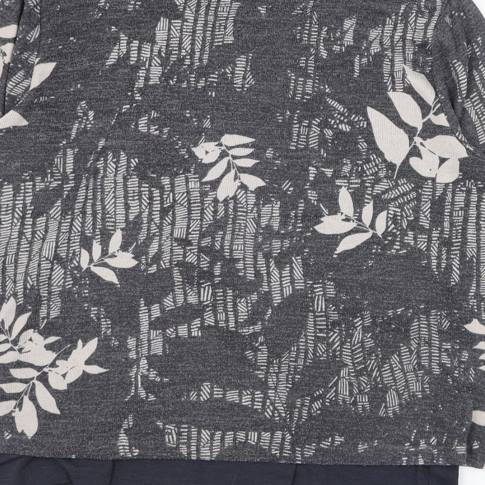 Womens UK Size M Viz A Viz Grey Pullover Jumper