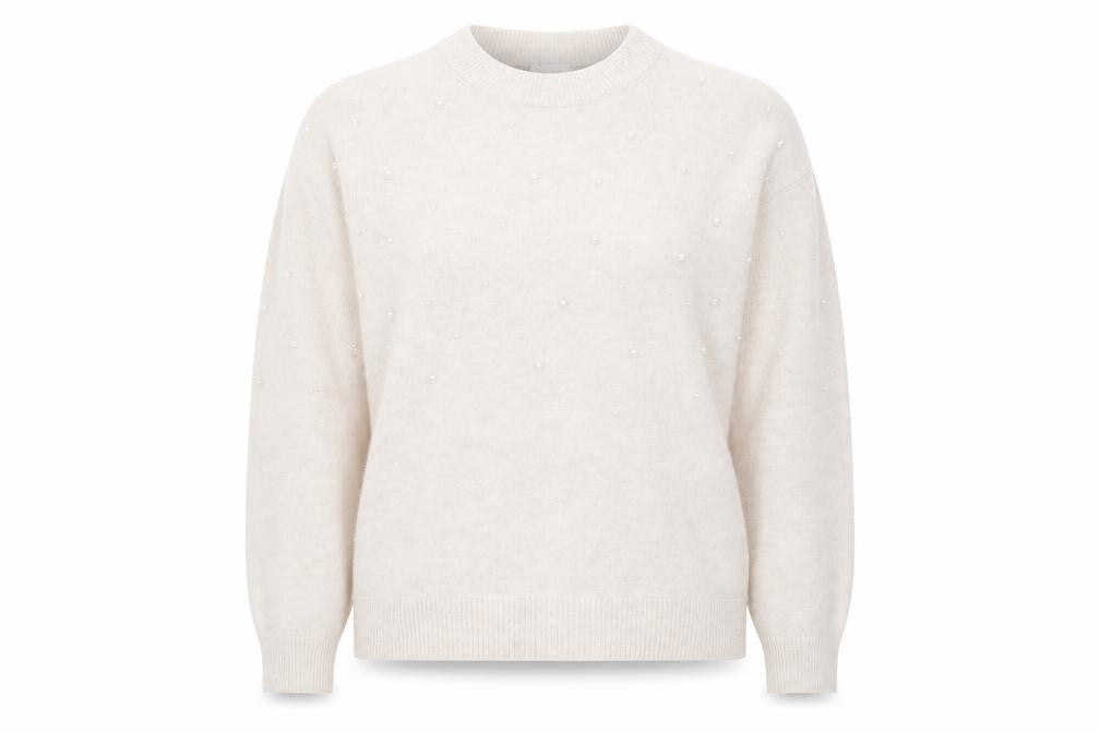 Womens UK Size M H&M Beige Pullover Jumper