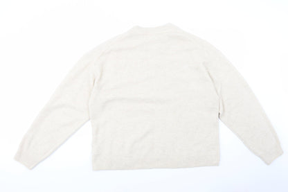 Womens UK Size M H&M Beige Pullover Jumper