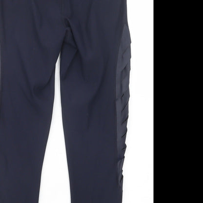 90 Degree Womens Blue  Polyester Cropped Leggings Size S L22 in Regular