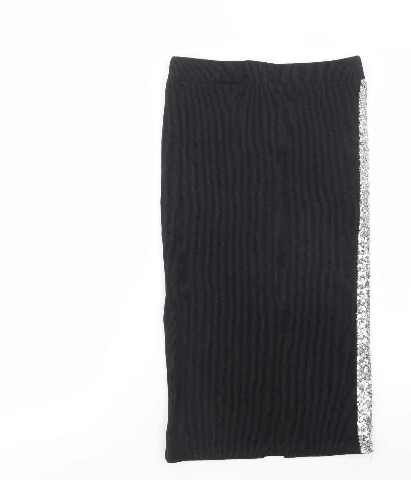 Voga Poland Womens Black  Cotton Straight & Pencil Skirt Size 12