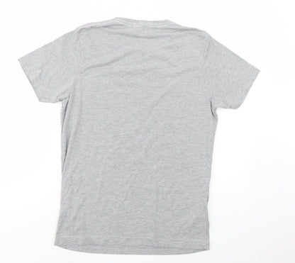 Xplicit  Mens Grey  Cotton  T-Shirt Size S Crew Neck