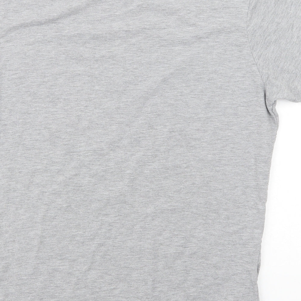 Xplicit  Mens Grey  Cotton  T-Shirt Size S Crew Neck