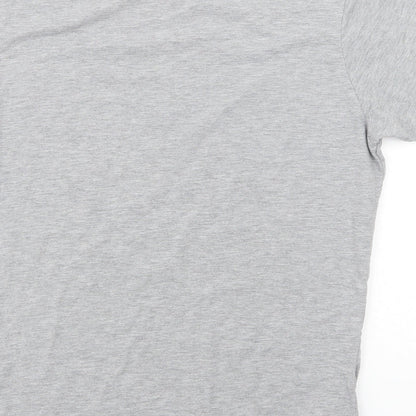 Xplicit  Mens Grey  Cotton  T-Shirt Size S Crew Neck