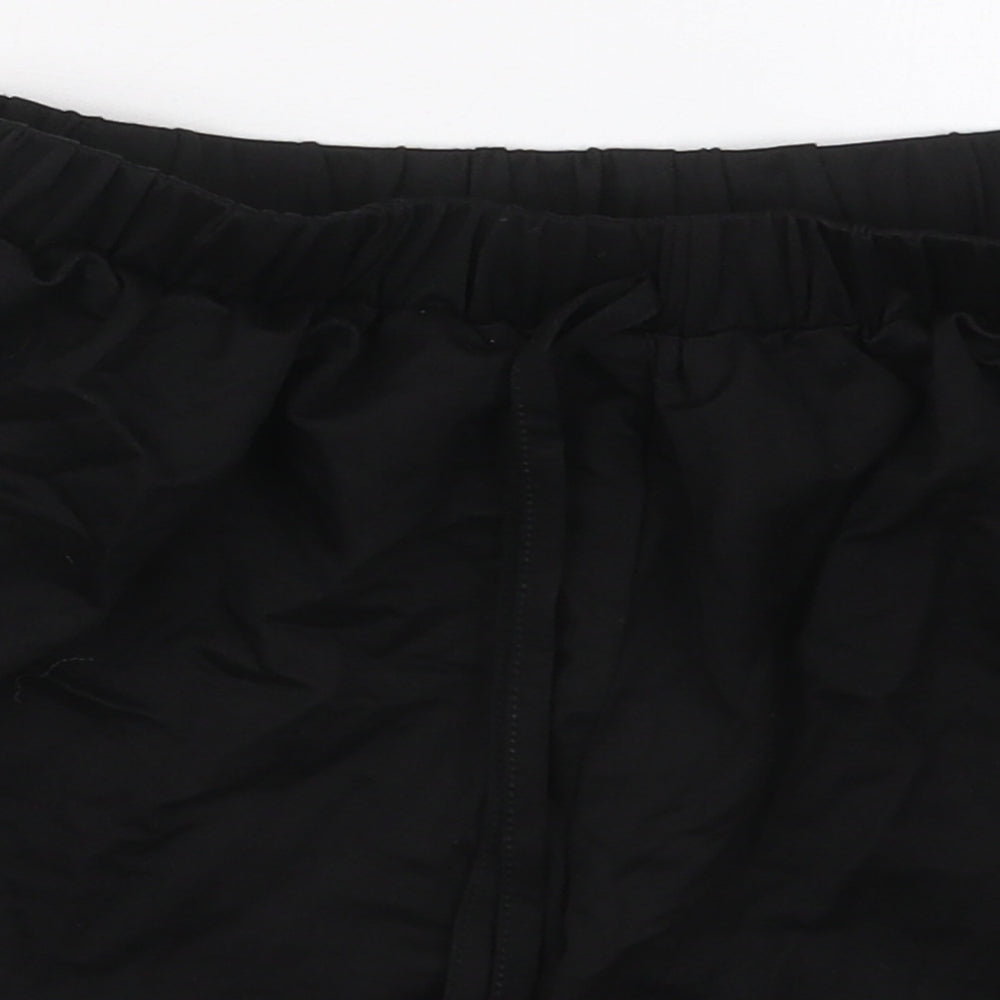 ASOS Womens Black  Viscose Bermuda Shorts Size 8  Regular Drawstring