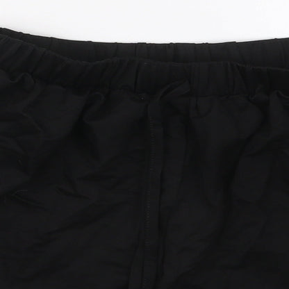 ASOS Womens Black  Viscose Bermuda Shorts Size 8  Regular Drawstring
