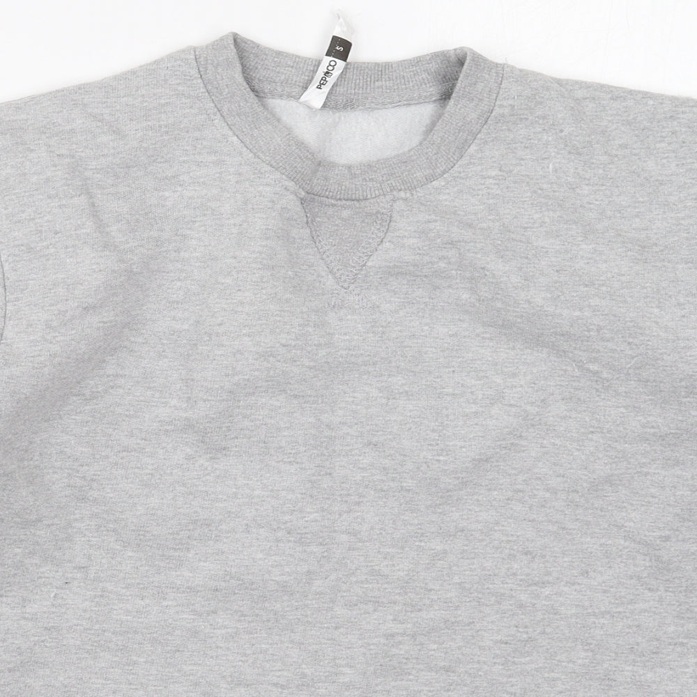 Mens UK Size S Pep&co Grey Pullover Sweatshirt