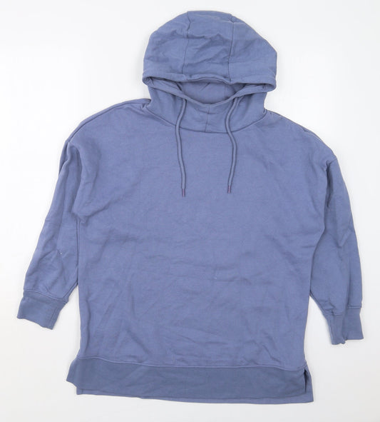 Dunnes Womens Blue  Cotton Pullover Hoodie Size S  Pullover