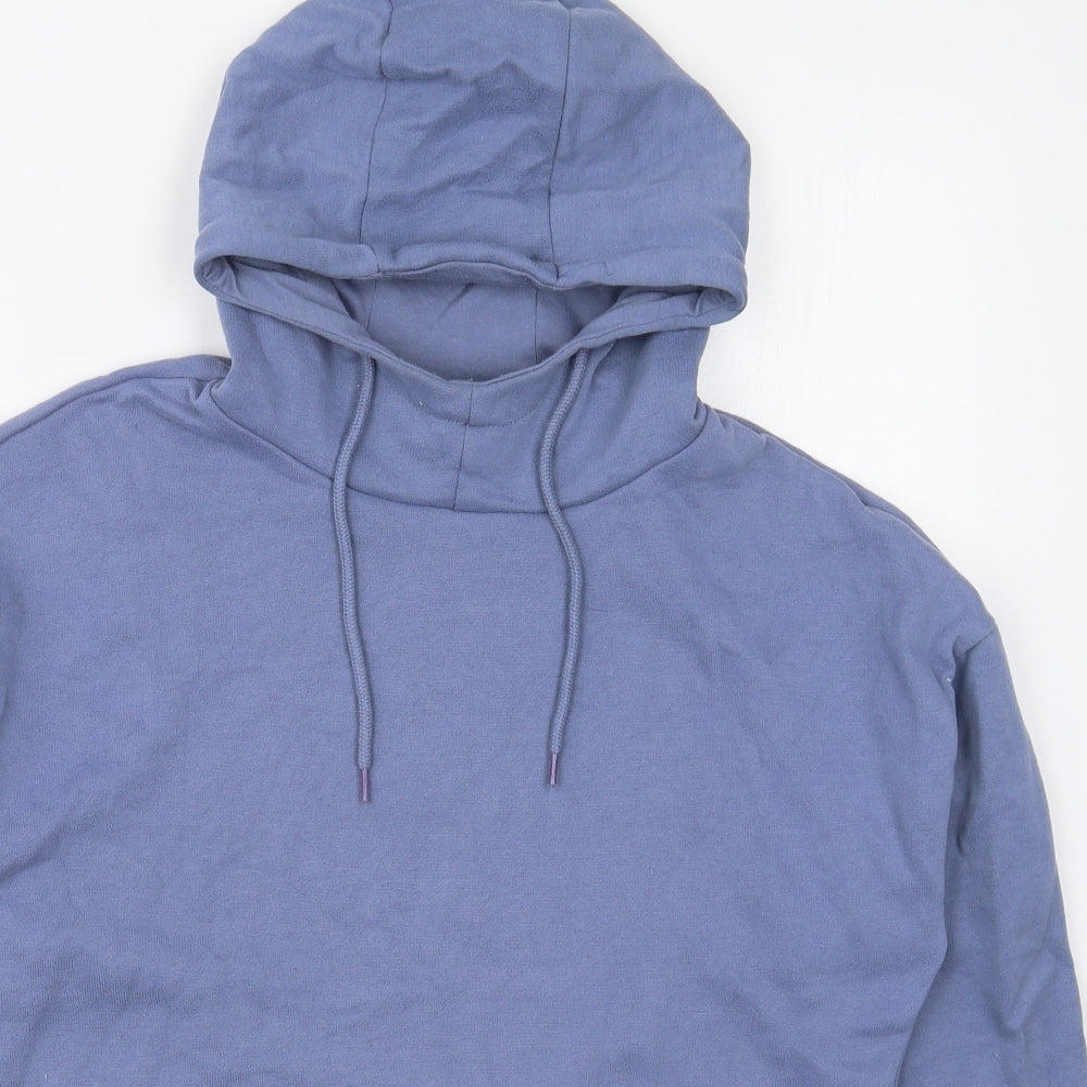 Dunnes Womens Blue  Cotton Pullover Hoodie Size S  Pullover