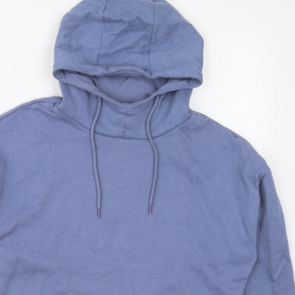 Dunnes Womens Blue  Cotton Pullover Hoodie Size S  Pullover