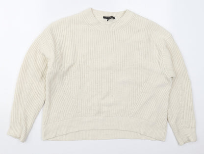 Womens UK Size S New Look Ivory Pullover Jumper