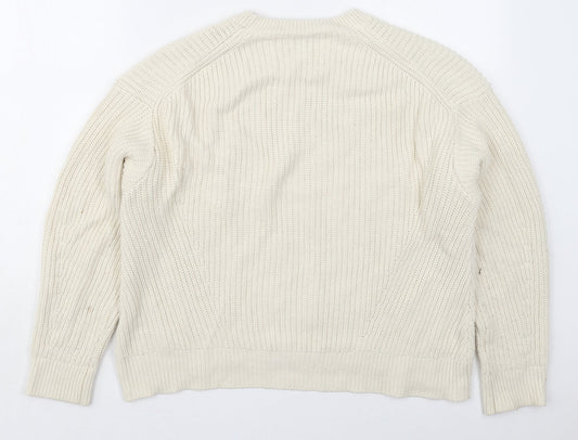 Womens UK Size S New Look Ivory Pullover Jumper