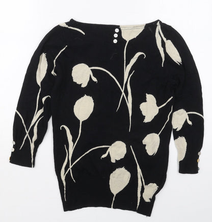 Womens UK Size 8 NEXT Black Pullover Jumper