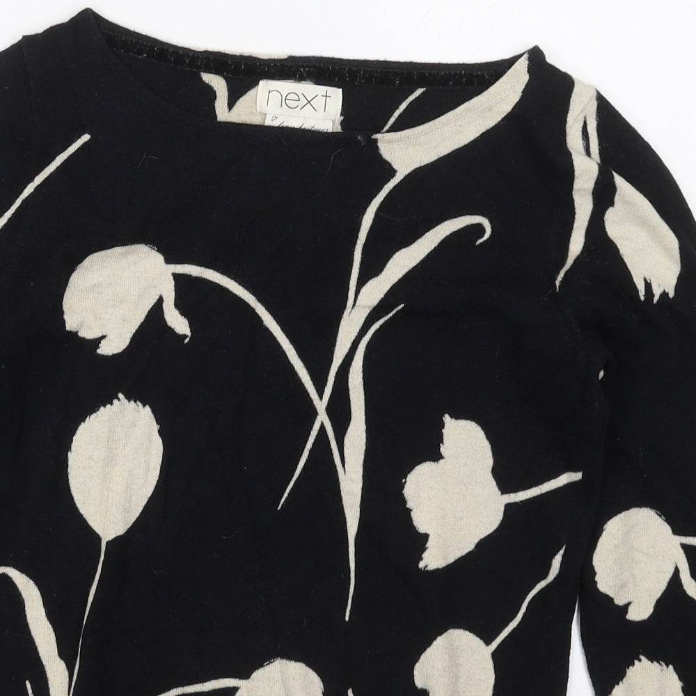 Womens UK Size 8 NEXT Black Pullover Jumper