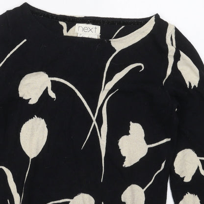 Womens UK Size 8 NEXT Black Pullover Jumper