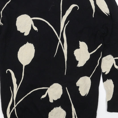 Womens UK Size 8 NEXT Black Pullover Jumper