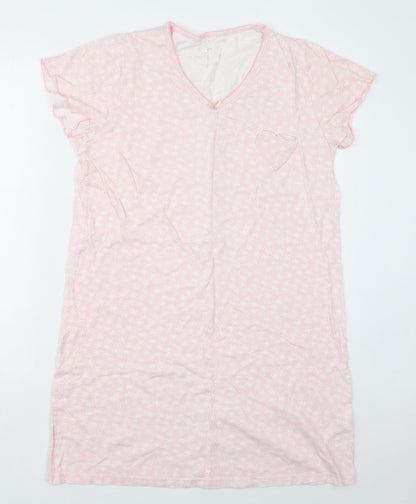 Core De Moi Womens Pink Geometric Cotton Top Dress Size 12   - Bow Print