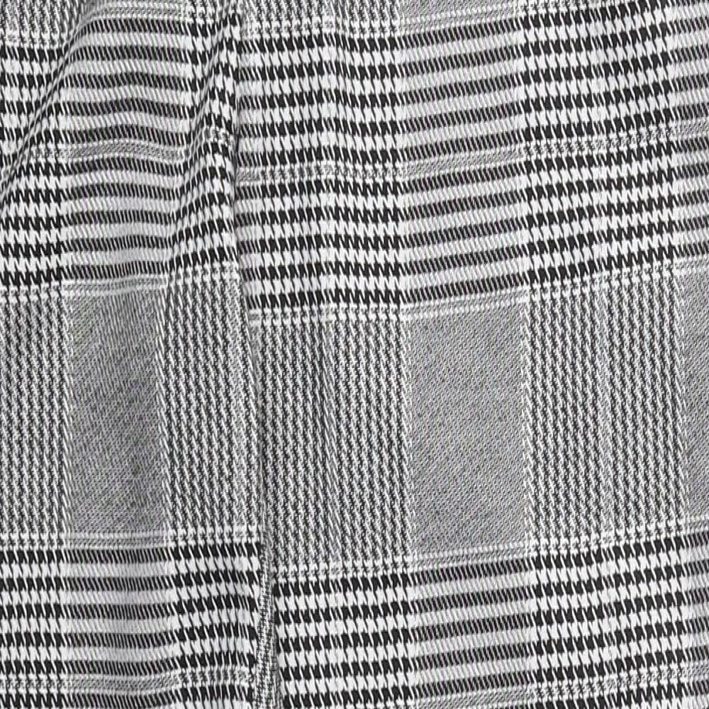 Parisian Womens Grey Herringbone Polyester Trousers  Size 12 L28 in Regular Zip