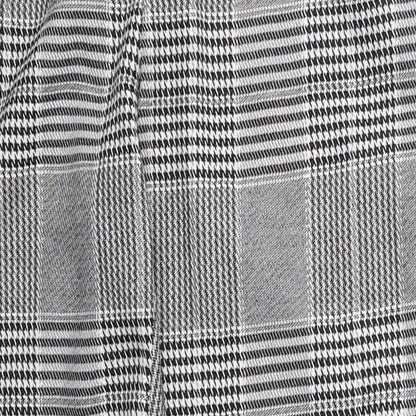 Parisian Womens Grey Herringbone Polyester Trousers  Size 12 L28 in Regular Zip