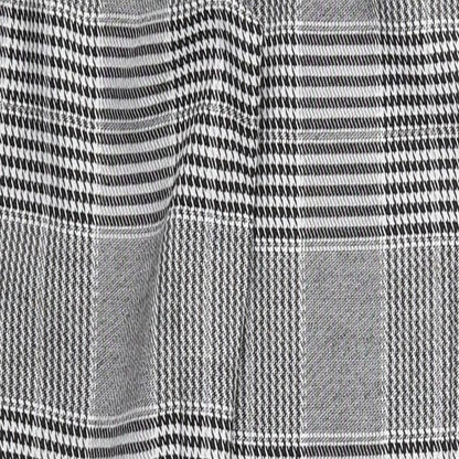 Parisian Womens Grey Herringbone Polyester Trousers  Size 12 L28 in Regular Zip