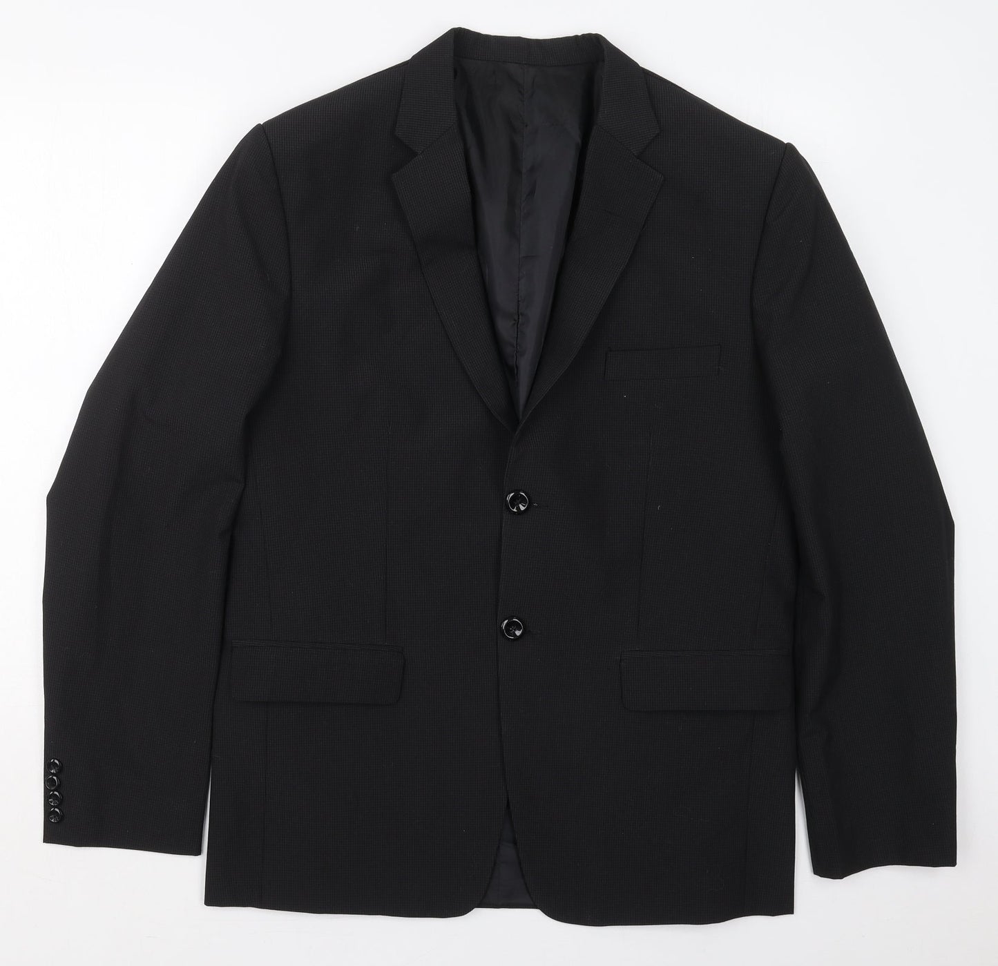 Mens UK Size 40 Preworn Regular Black Suit Jacket