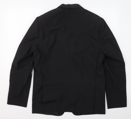 Mens UK Size 40 Preworn Regular Black Suit Jacket