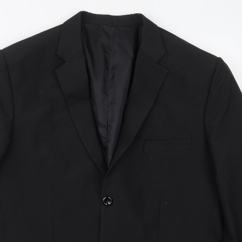 Mens UK Size 40 Preworn Regular Black Suit Jacket