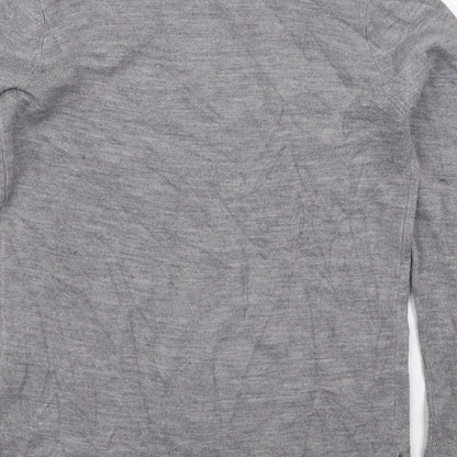Primark Womens Grey Crew Neck  Acrylic Pullover Jumper Size 6