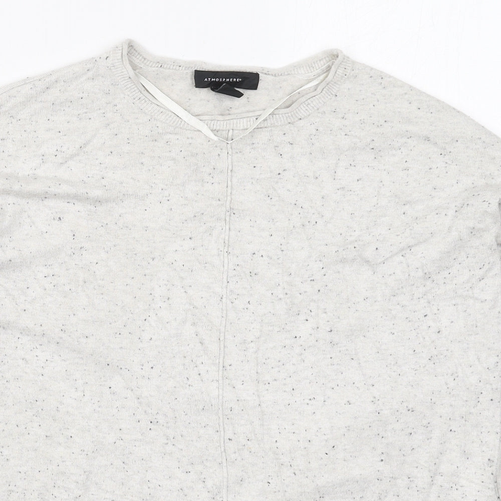 Womens UK Size 8 Atmosphere Grey Pullover Jumper