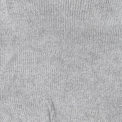 Primark Womens Grey V-Neck  Polyester Pullover Jumper Size 14