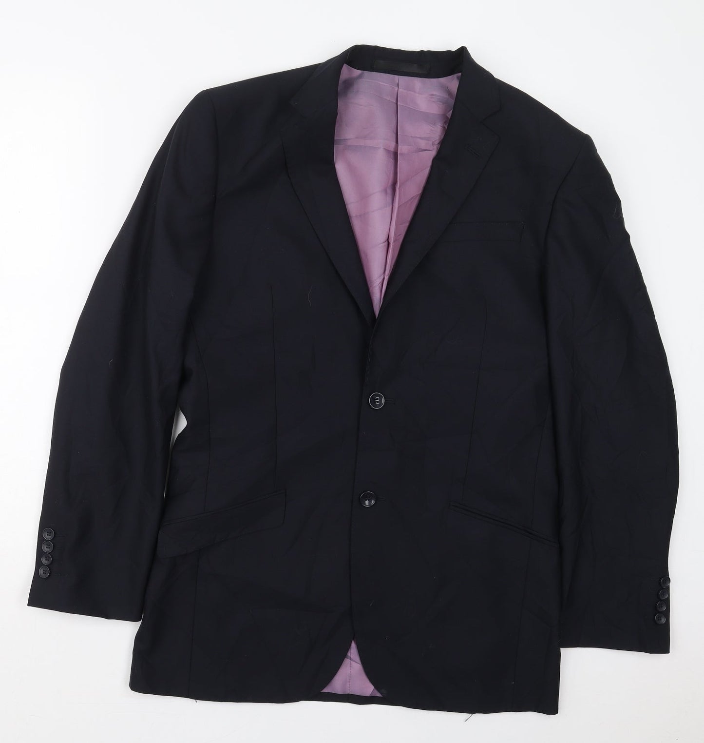 Mens UK Size 38 Butler & Webb Regular Blue Suit Jacket