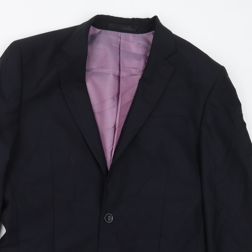 Mens UK Size 38 Butler & Webb Regular Blue Suit Jacket